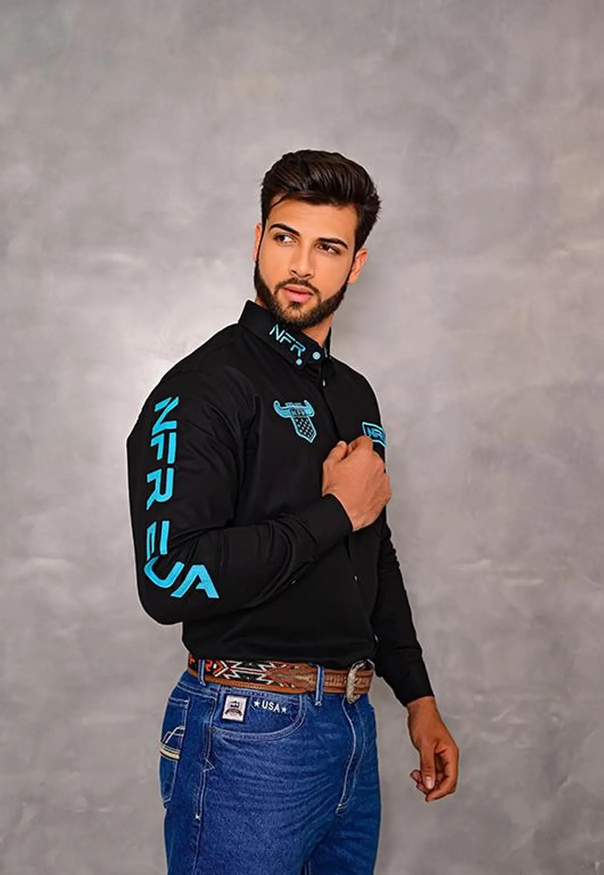 Camisa Masculina NFR Black