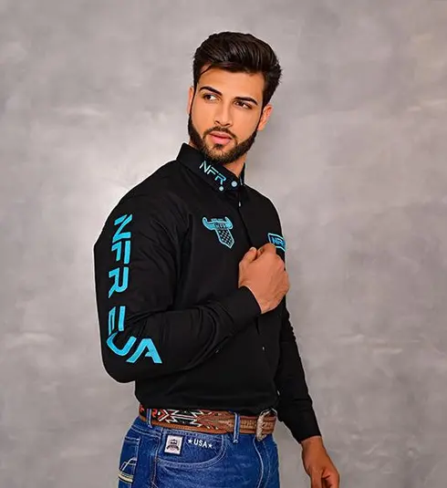 Camisa Masculina NFR Black – Preta