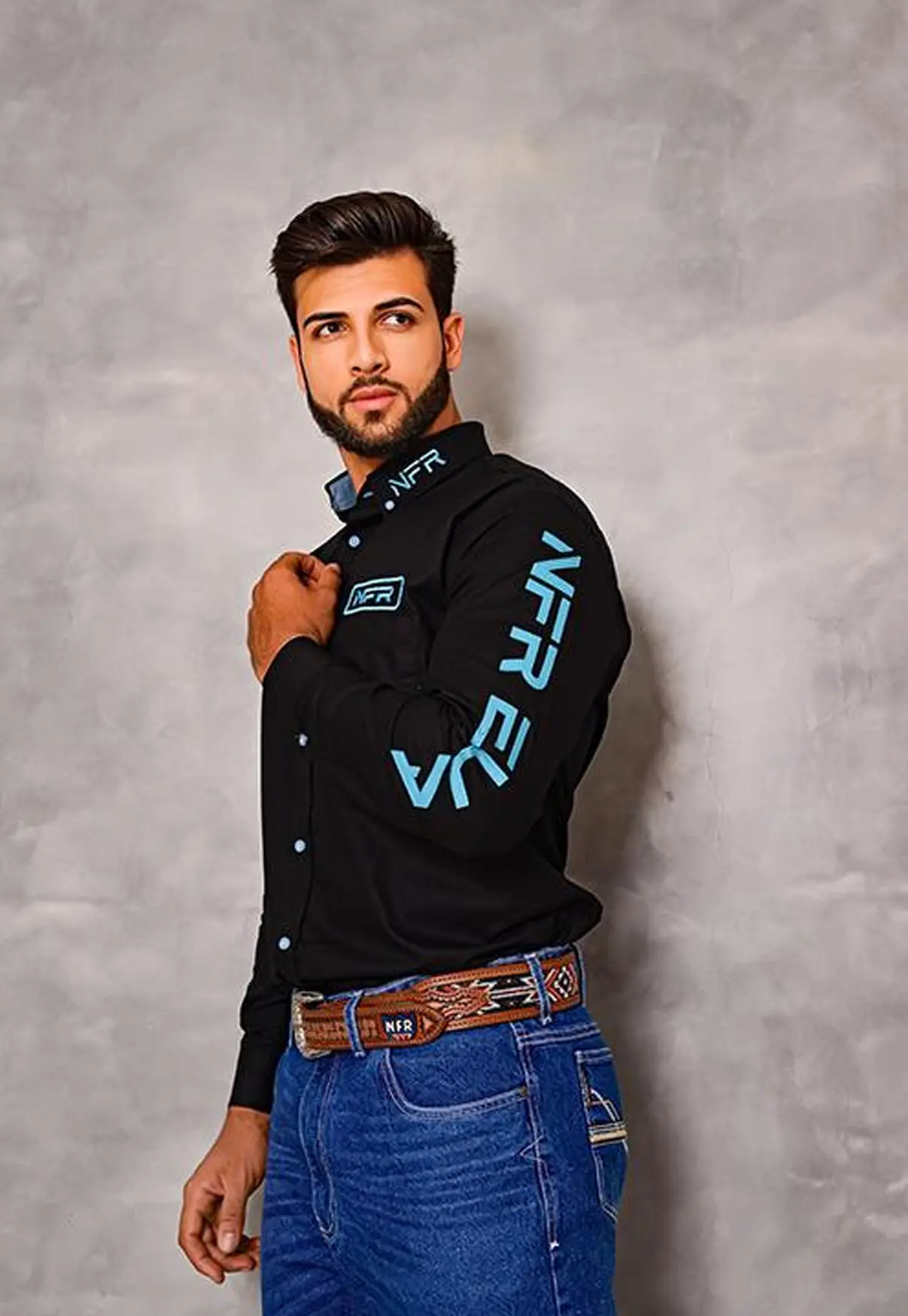 Camisa Masculina NFR Black