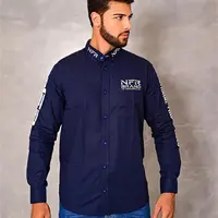 Camisa Masculina – Azul Marinho - imagem 1