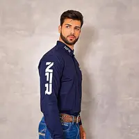 Camisa Masculina – Azul Marinho - imagem 4