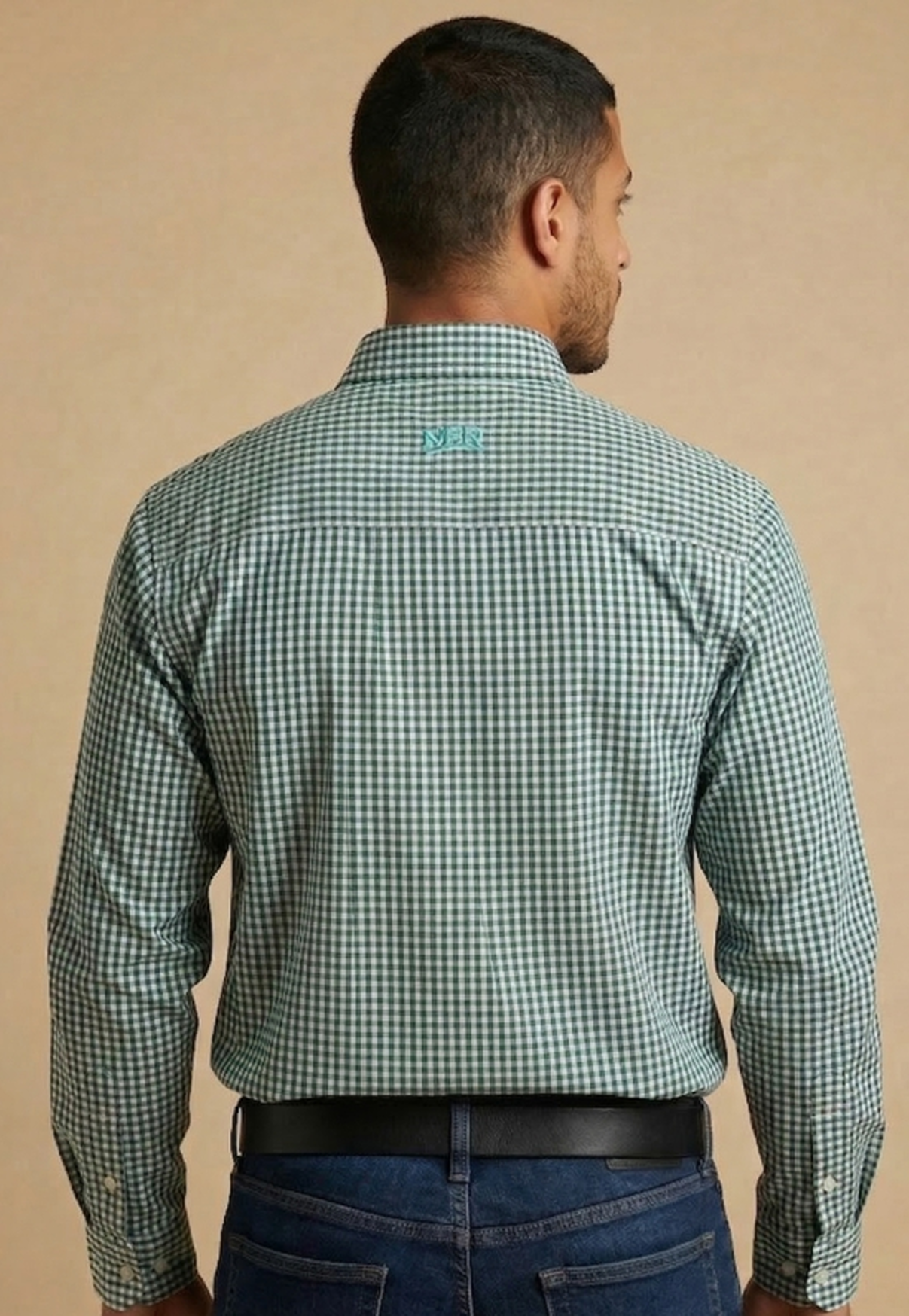 Camisa Masculina NFR Xadrez Verde