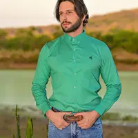 Camisa Masculina Basic – Verde - imagem 1