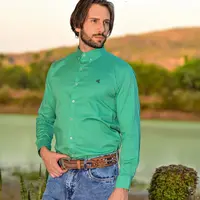 Camisa Masculina Basic – Verde - imagem 3