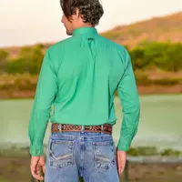 Camisa Masculina Basic – Verde - imagem 4