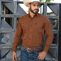 Camisa Masculina NFR Xadrez Ranch – Marrom - imagem 1
