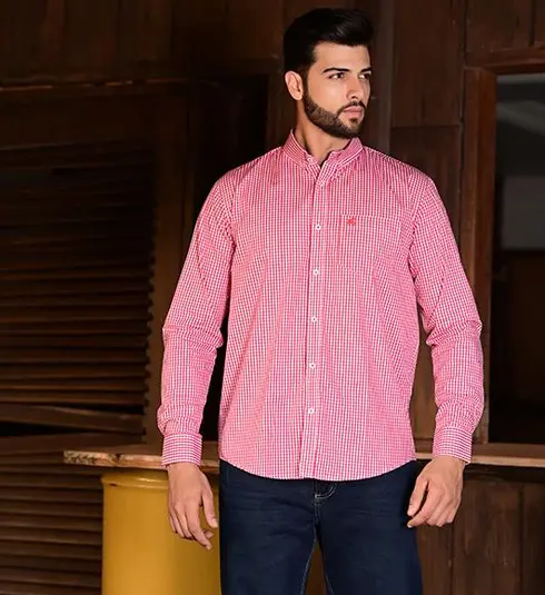 Camisa Masculina NFR Xadrez Classic – Vermelha