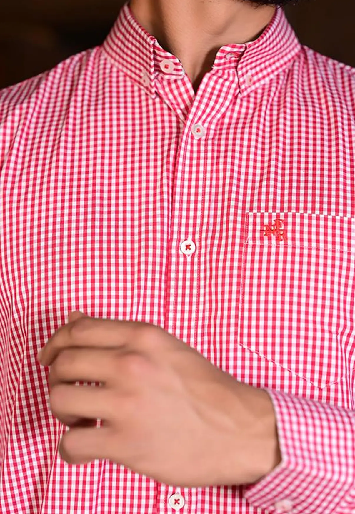 Camisa Masculina NFR Xadrez Classic – Vermelha