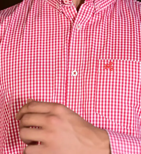 Camisa Masculina NFR Xadrez Classic – Vermelha