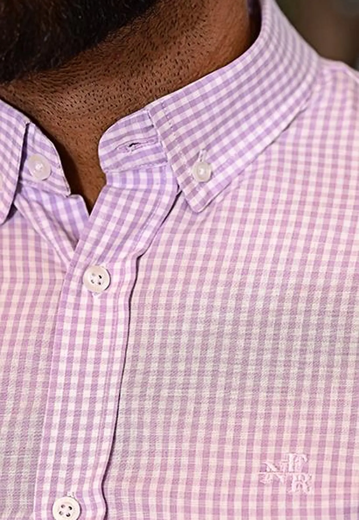 Camisa Masculina Xadrez Rosa