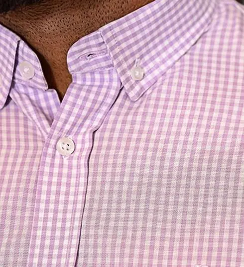 Camisa Masculina Xadrez Rosa