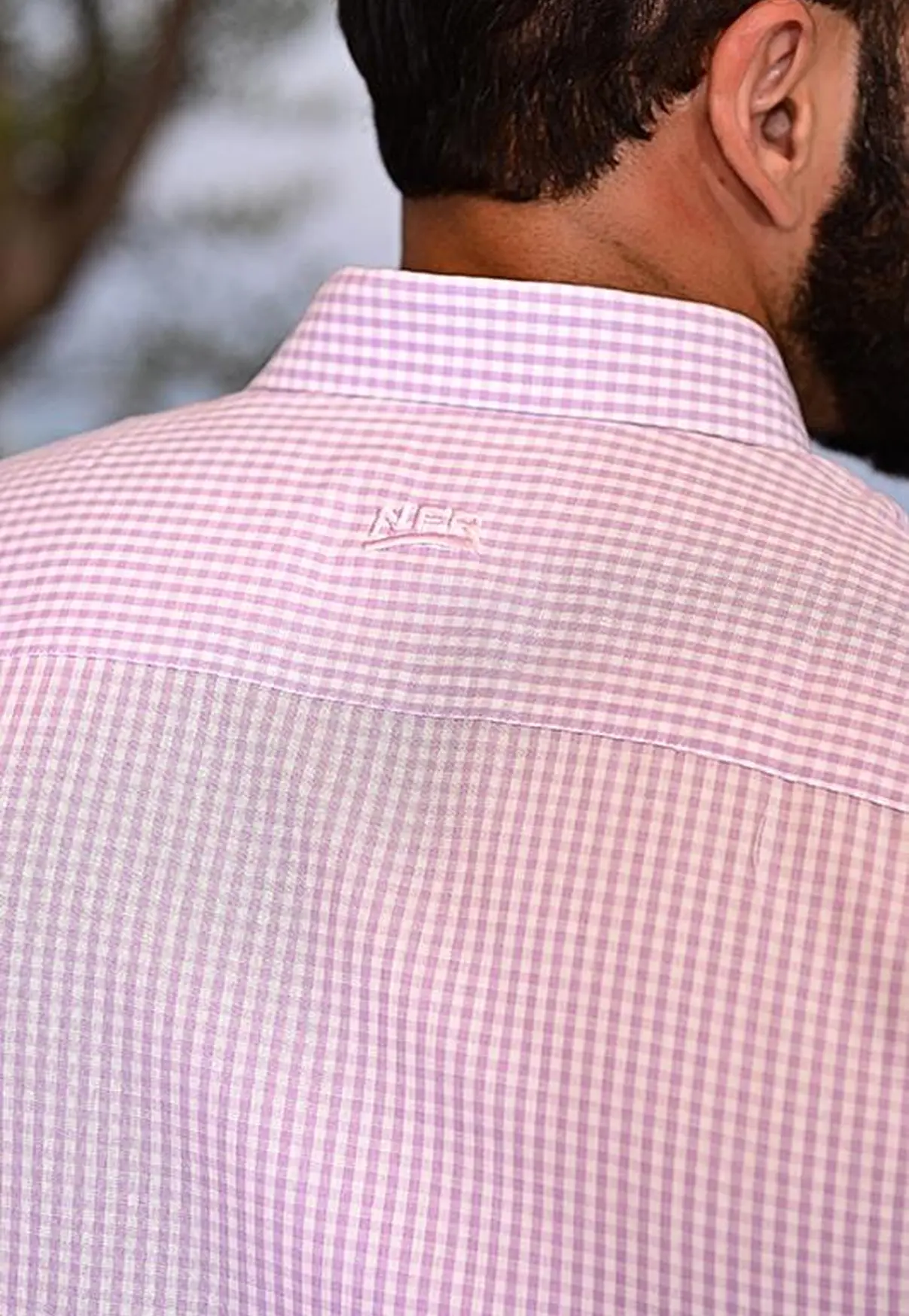 Camisa Masculina Xadrez Rosa