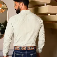 Camisa Masculina Xadrez Verde Claro - imagem 2