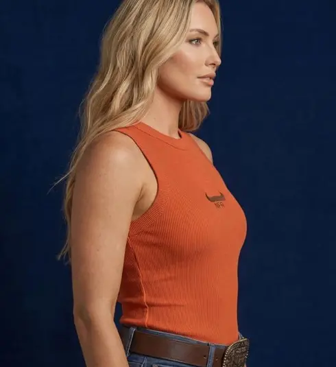 Regata Feminina Canelada – Laranja