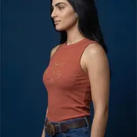 Regata Feminina NFR Canelada – Terracota - imagem 2