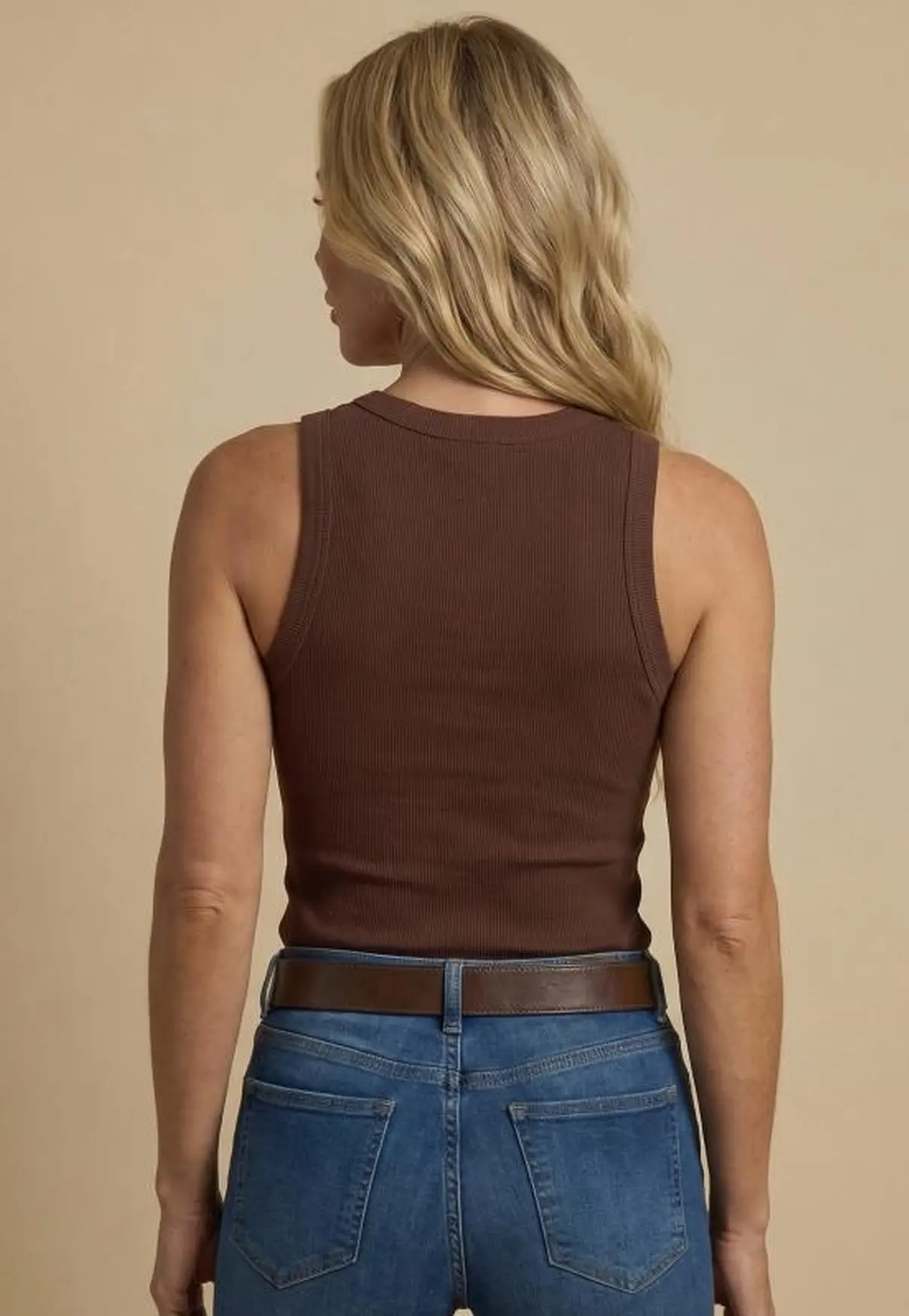 Regata Feminina NFR Canelada – Marrom Café