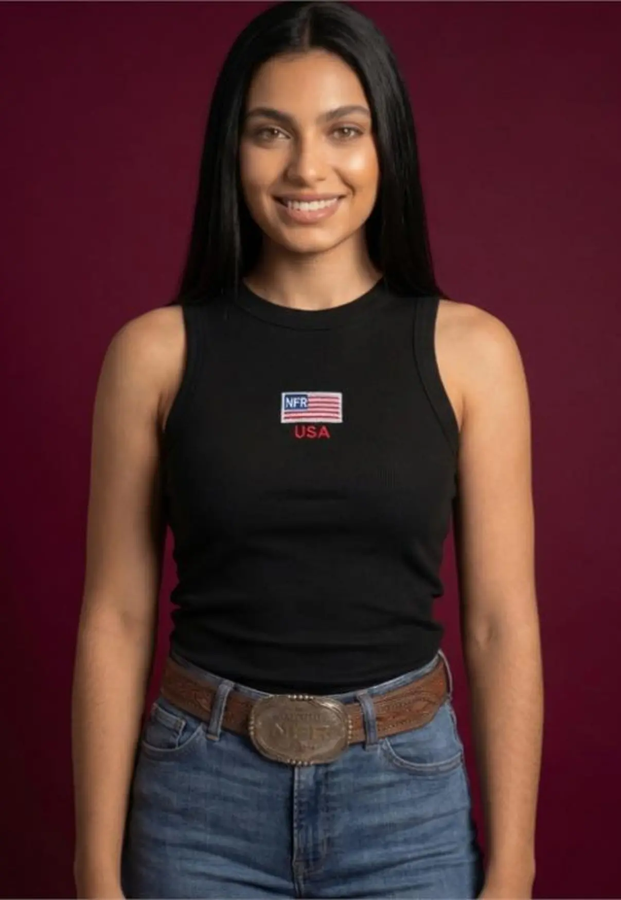 Regata Feminina NFR Canelada – Preta USA