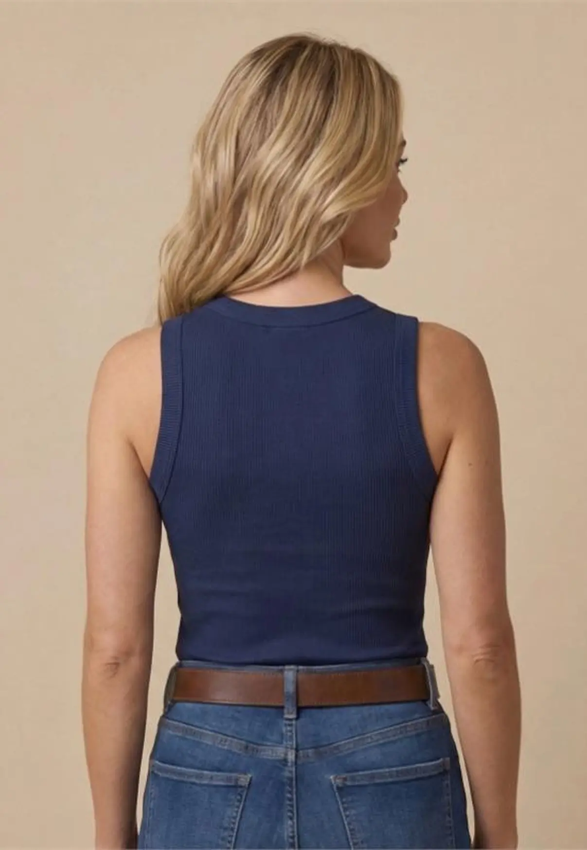 Regata Feminina Canelada – Azul Marinho NFR Woman