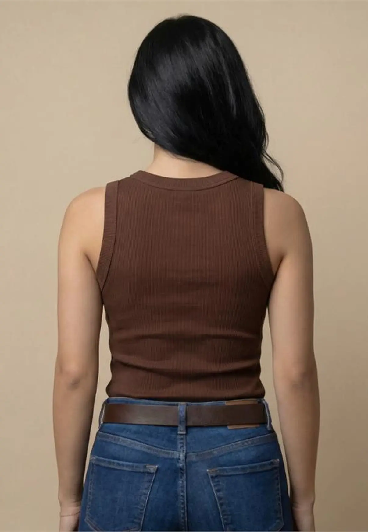 Regata Feminina NFR Canelada – Marrom