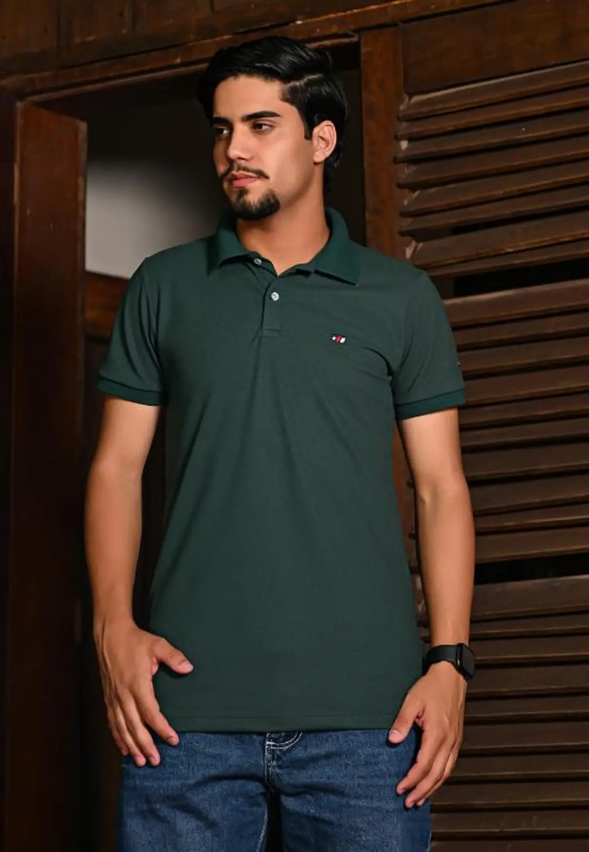 Polo Masculina NFR – Verde