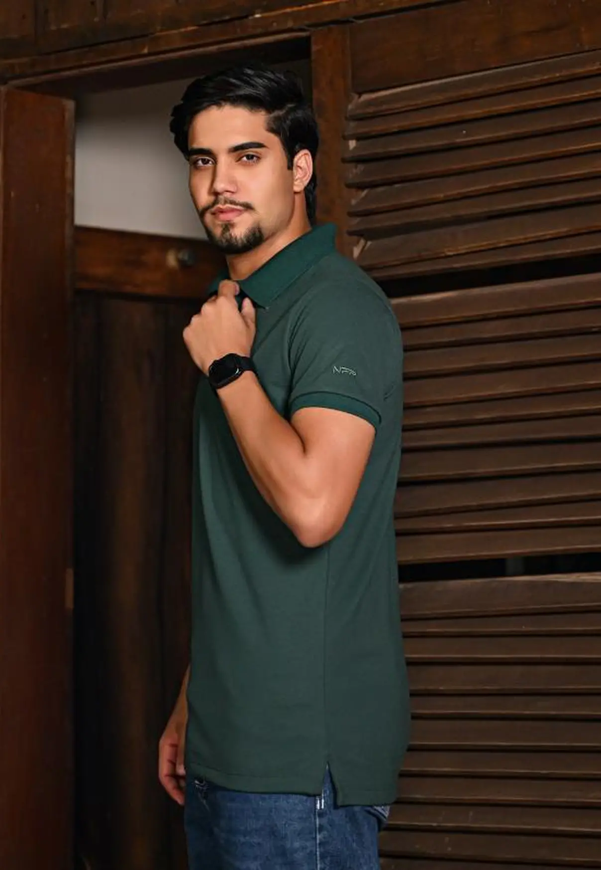 Polo Masculina NFR – Verde