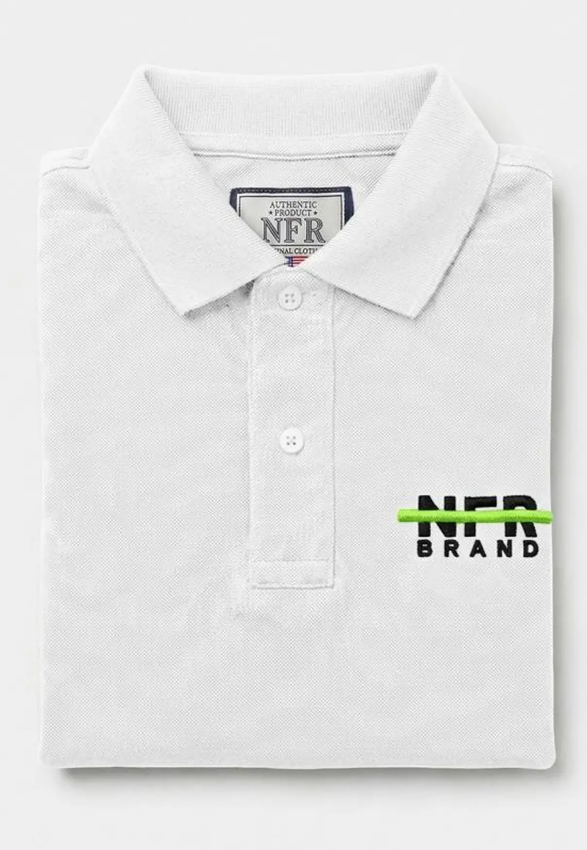 Polo Masculina NFR – Branco Premium