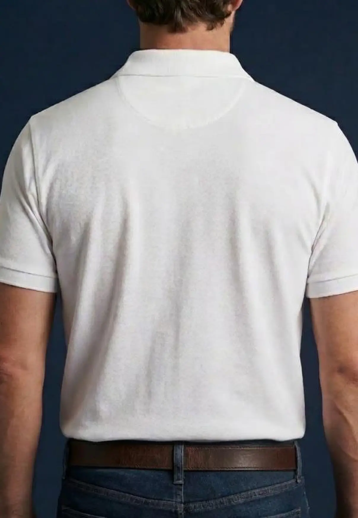 Polo Masculina NFR – Branco Premium