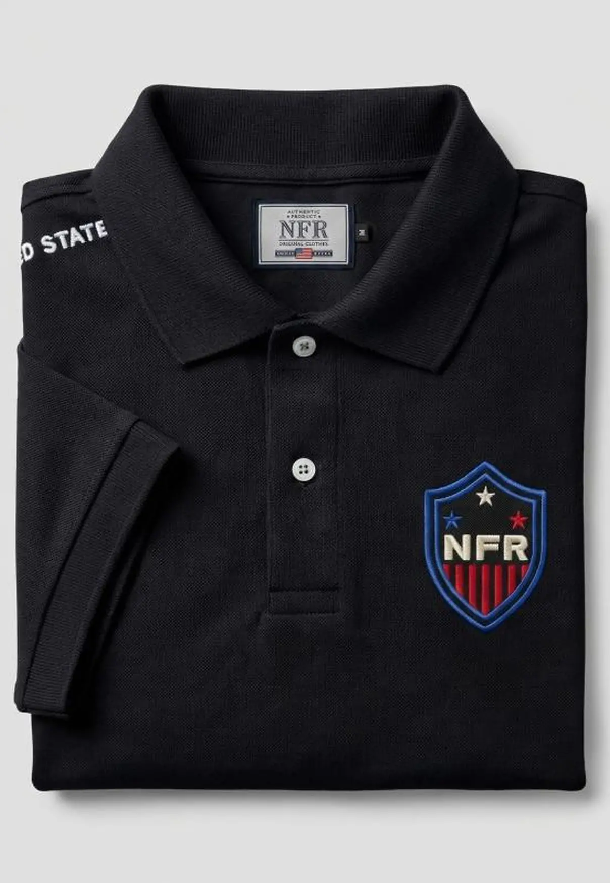 Polo Masculina NFR – Preto Premium