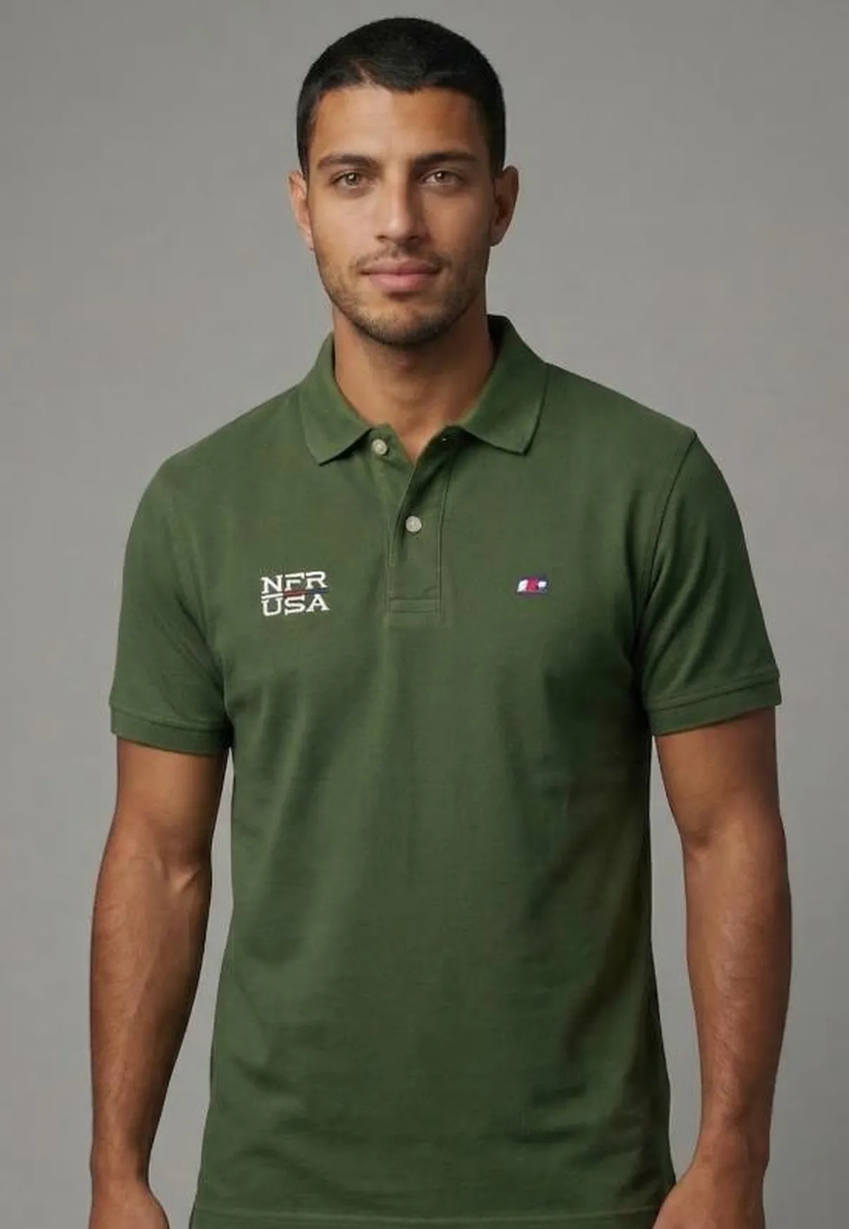 Polo Masculina NFR – Verde Militar