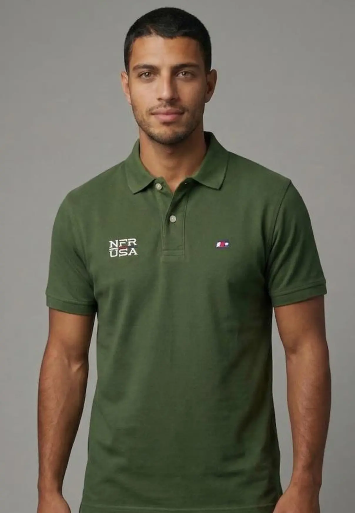 Polo Masculina NFR – Verde Militar