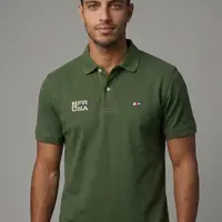 Polo Masculina NFR – Verde Militar - imagem 1