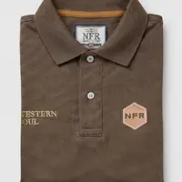Polo Masculina NFR – Marrom Western - imagem 2