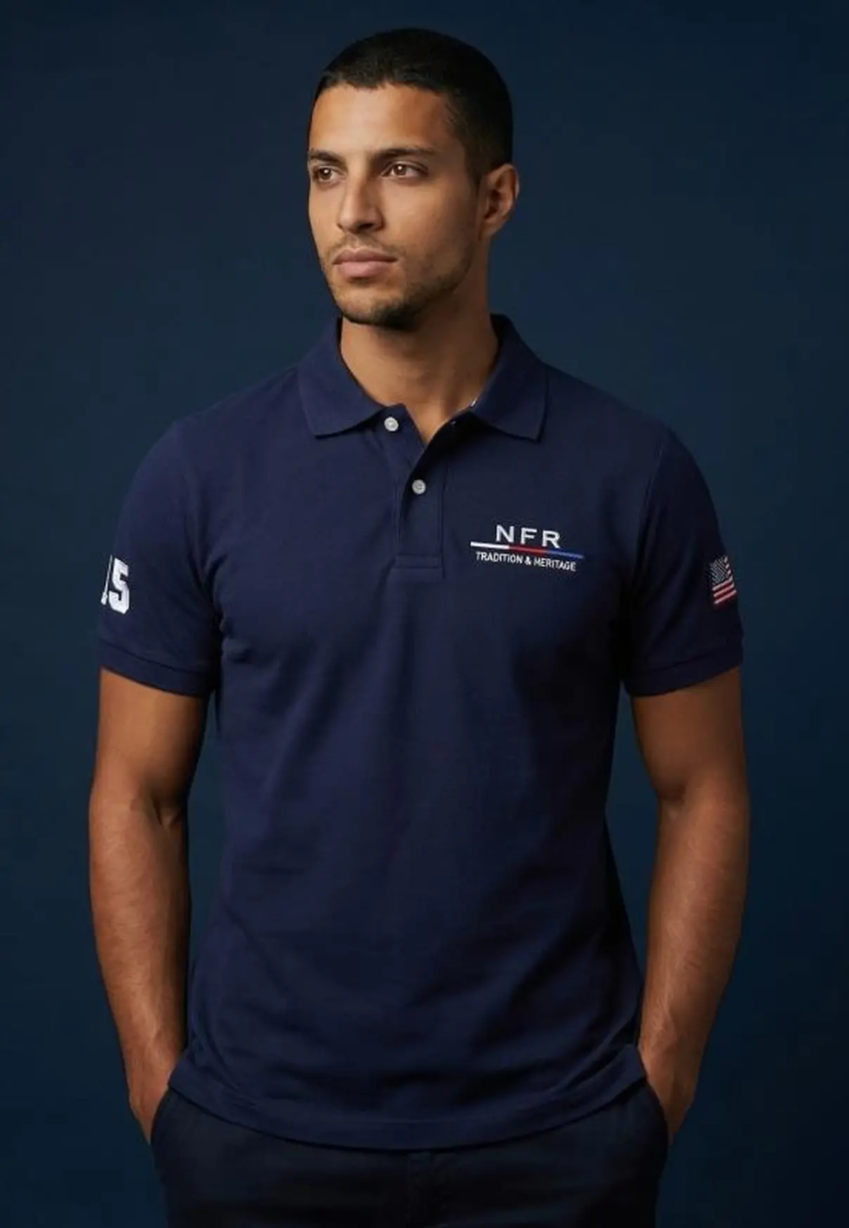 Polo Masculina NFR – Azul Marinho