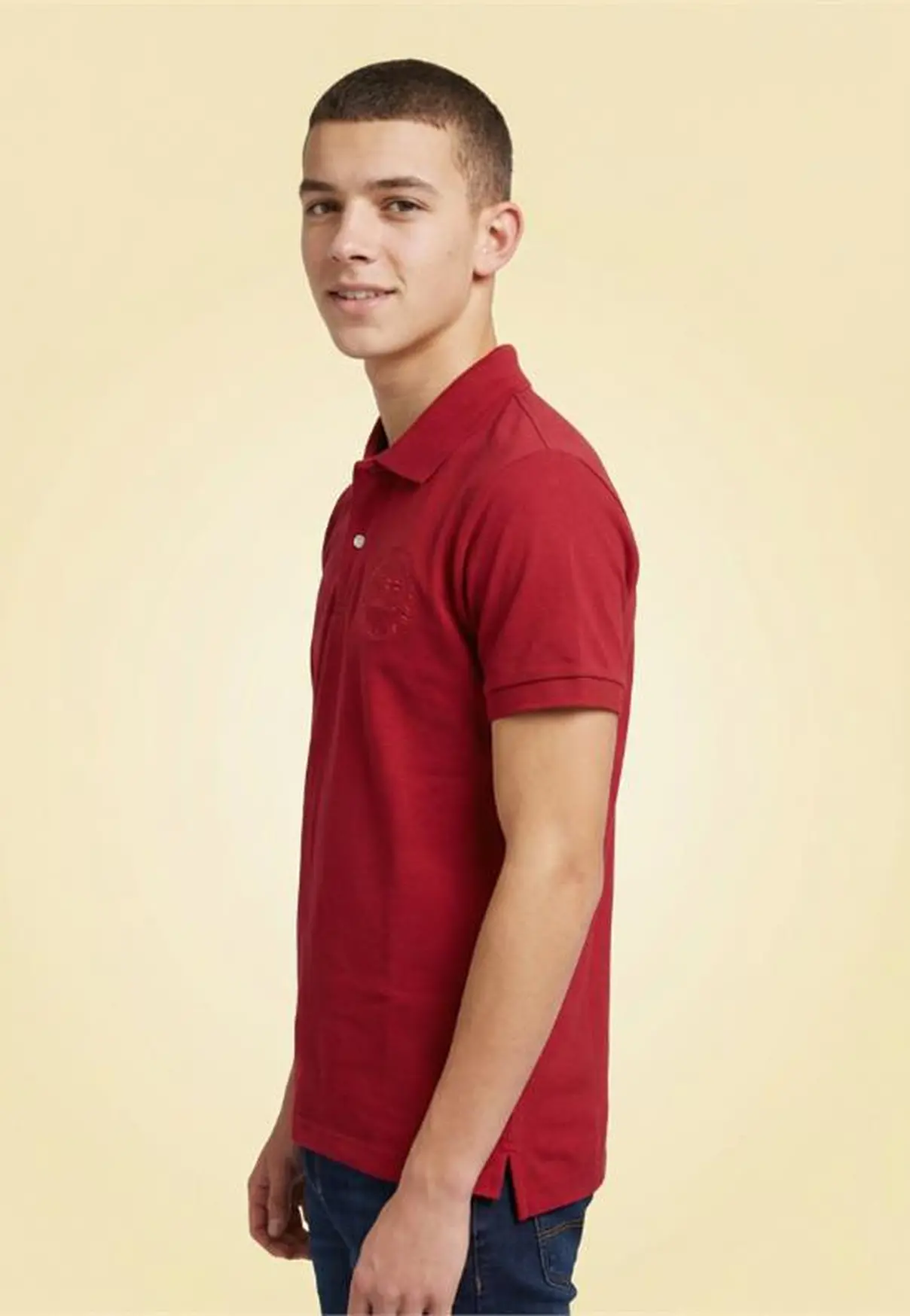 Polo Masculina NFR – Vermelho Clássico