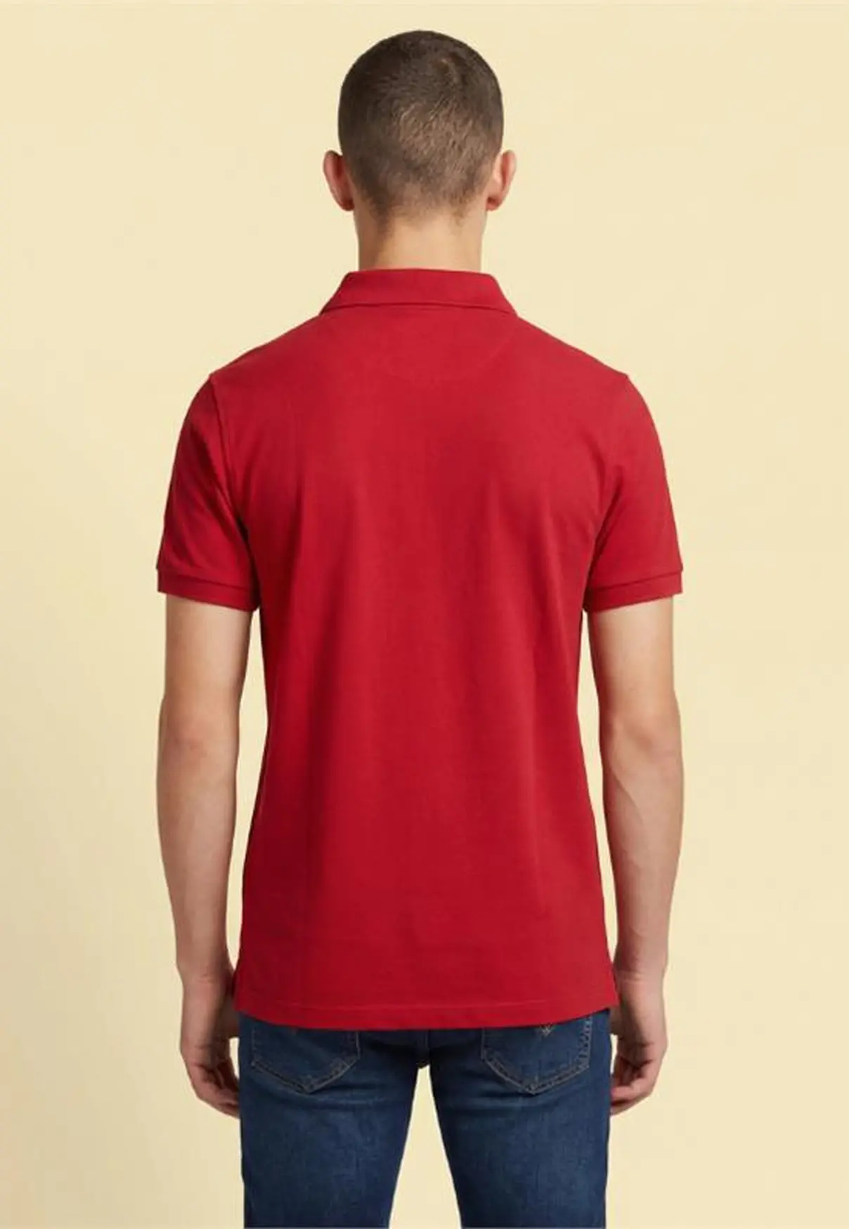 Polo Masculina NFR – Vermelho Clássico