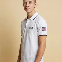 Polo Masculina NFR – Branco com Azul - imagem 3