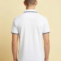 Polo Masculina NFR – Branco com Azul - imagem 4