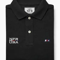 Polo Masculina NFR – Preto USA - imagem 2