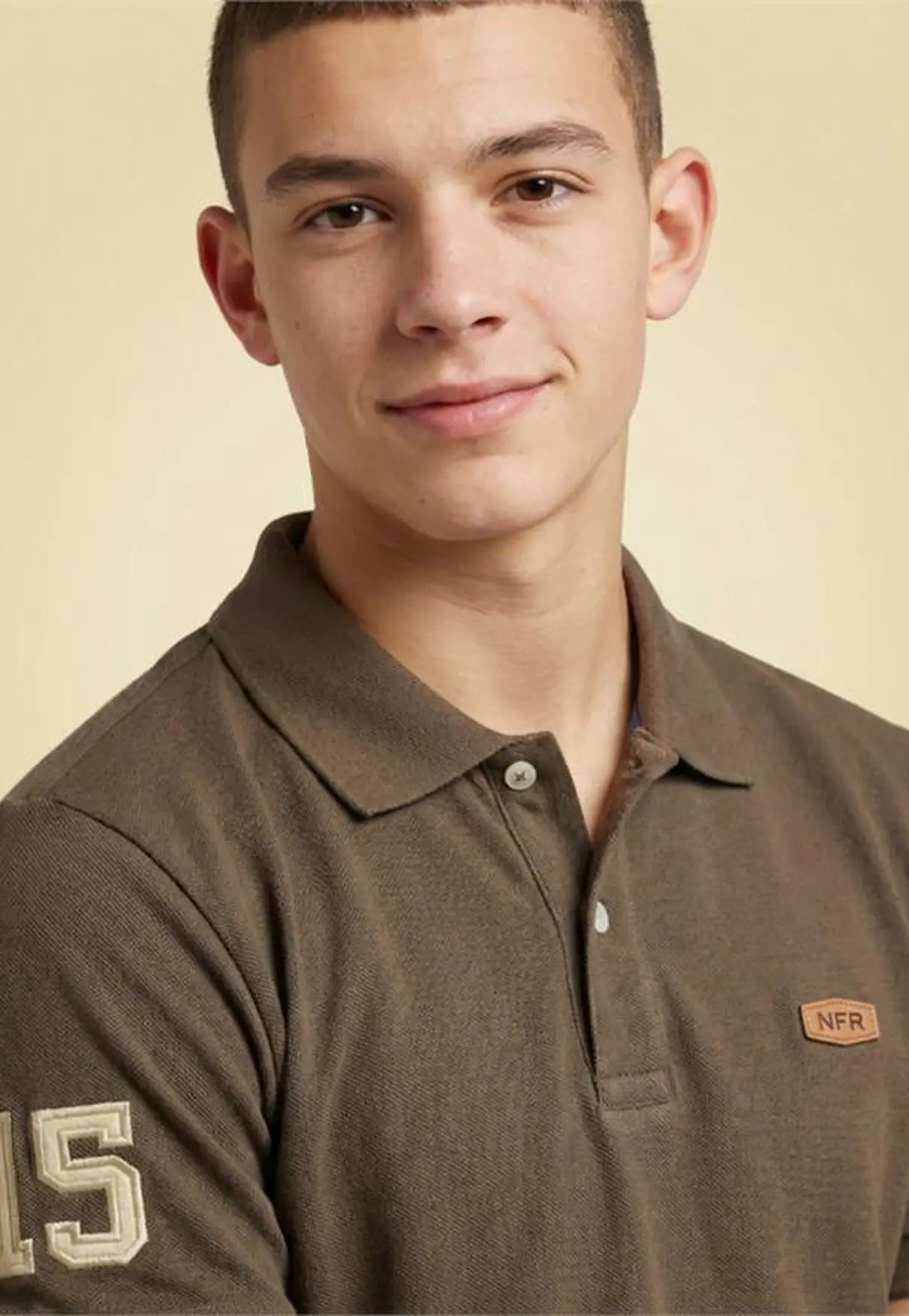Polo Masculina NFR – Marrom USA