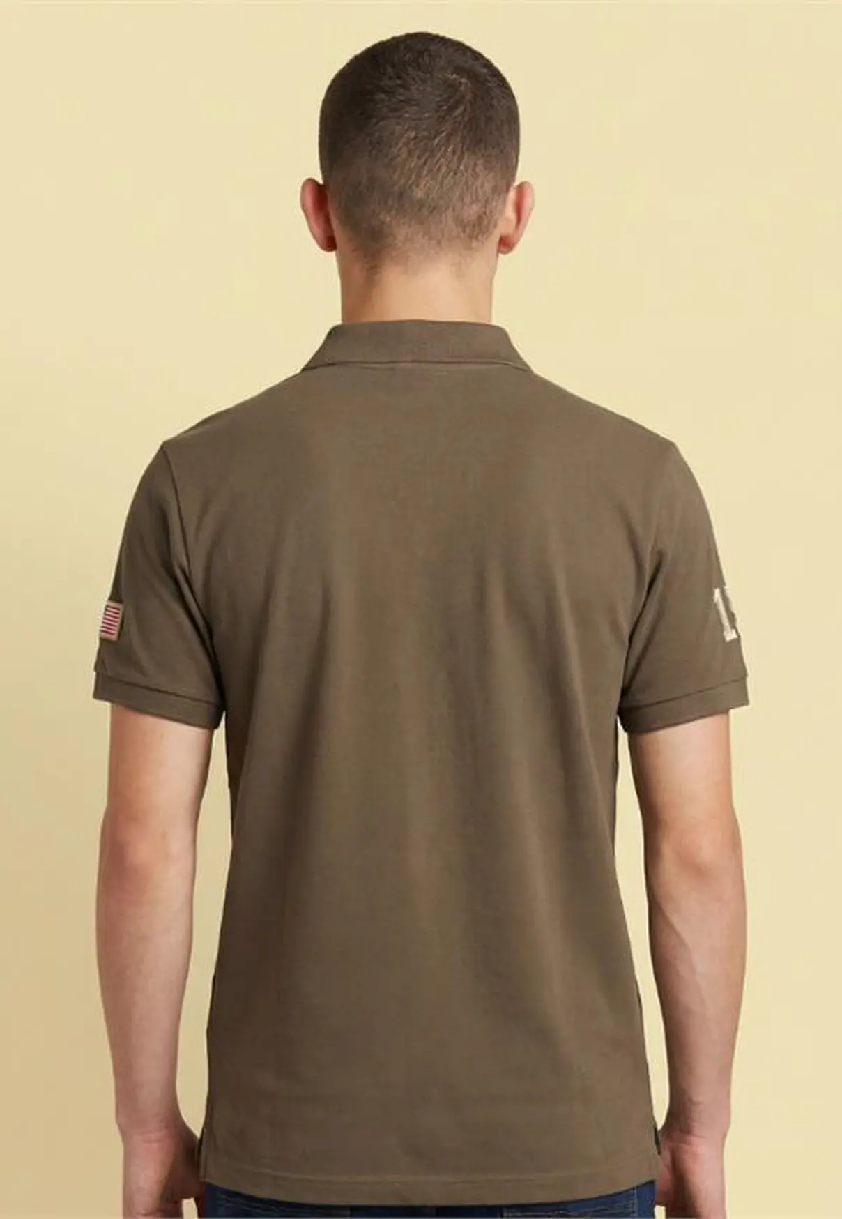 Polo Masculina NFR – Marrom USA