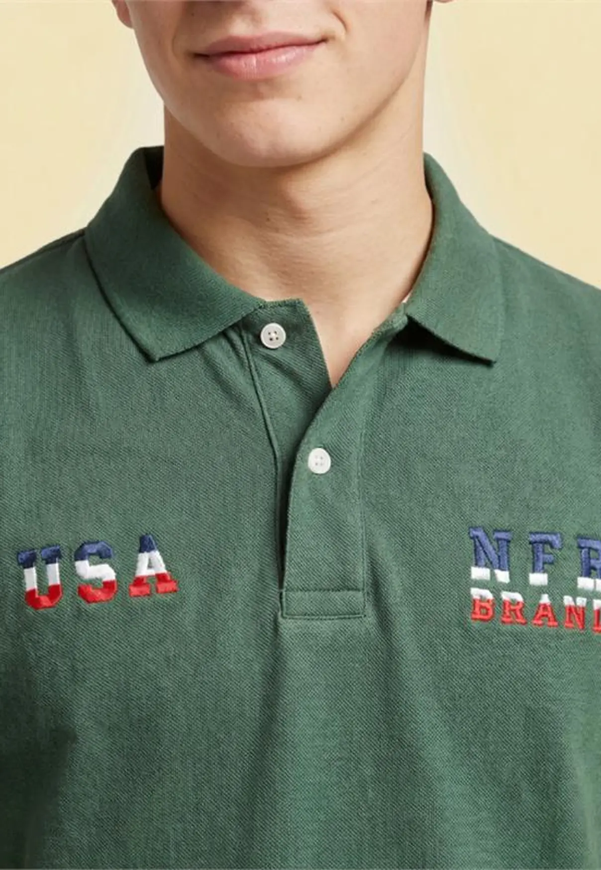 Polo Masculina NFR – Verde USA