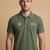 Polo Masculina NFR – Verde com Friso - imagem 1