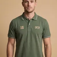 Polo Masculina NFR – Verde com Friso - imagem 1