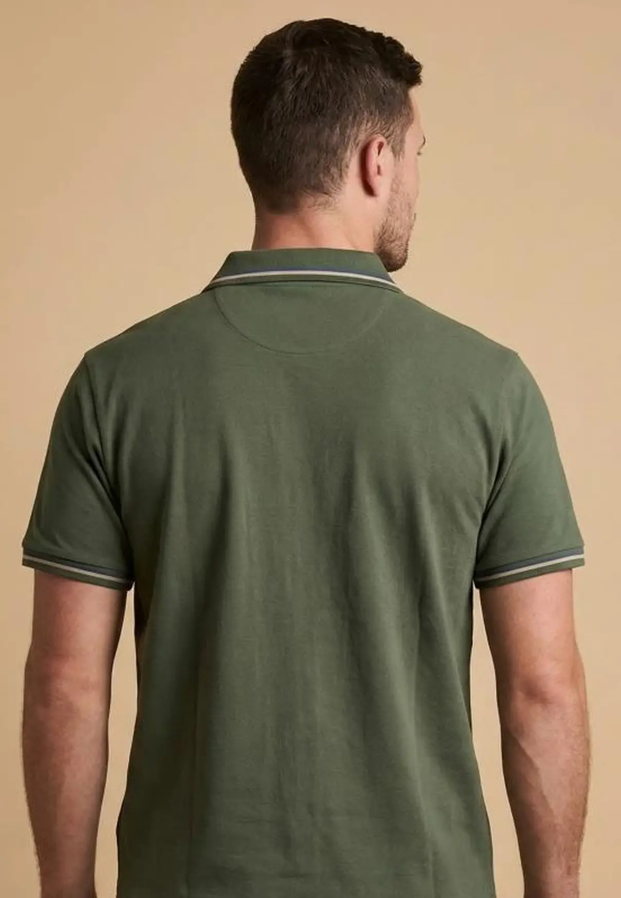 Polo Masculina NFR – Verde com Friso