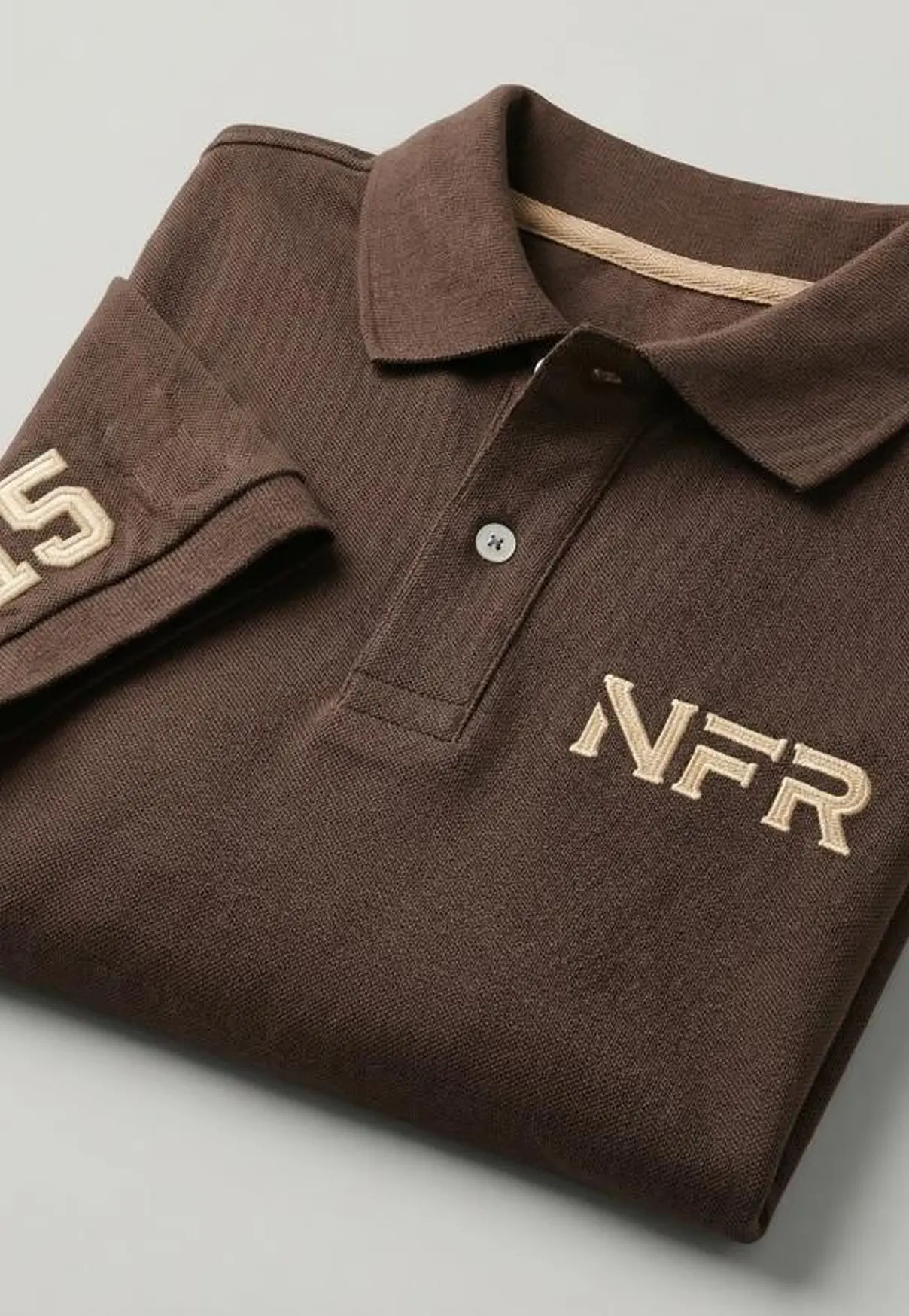 Polo Masculina NFR – Marrom Country