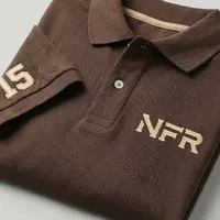 Polo Masculina NFR – Marrom Country - imagem 2