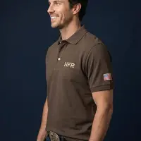 Polo Masculina NFR – Marrom Country - imagem 3