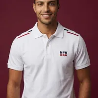 Polo Masculina NFR – Branca USA Premium - imagem 1