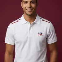 Polo Masculina NFR – Branca USA Premium - imagem 1