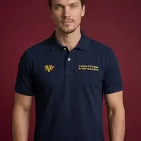 Polo Masculina NFR – Azul Marinho Heritage - imagem 1